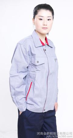 起重機(jī)廠家工裝加工定做爆款工作服圖片_高清圖_細(xì)節(jié)圖-河南金麒麟服裝 -